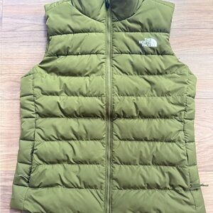 The North Face Khaki Green Quilted Vest